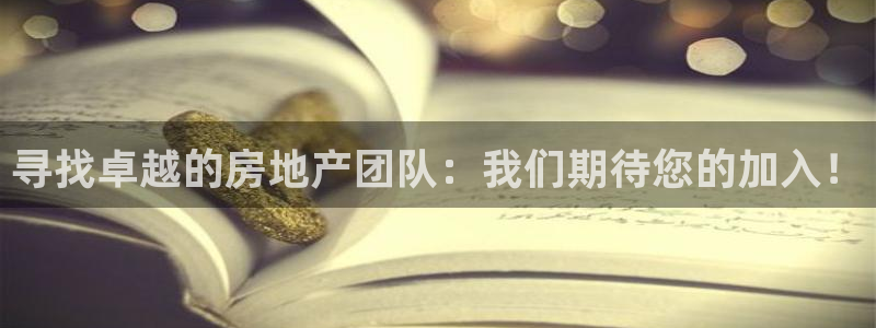 新宝5下载到桌面：寻找卓越的房地产团队：我们期待您的加入！