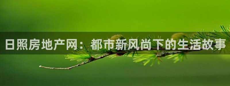 新宝注5册：日照房地产网：都市新风尚下的生活故事