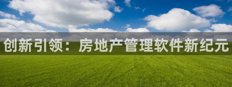 新宝5线路登录：创新引领：房地产管理软件新纪元