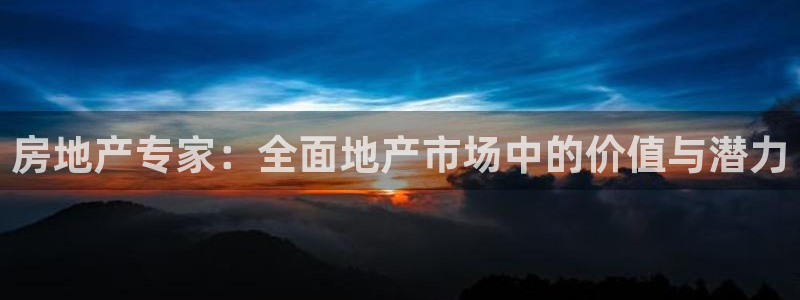 新宝5后：房地产专家：全面地产市场中的价值与潜力