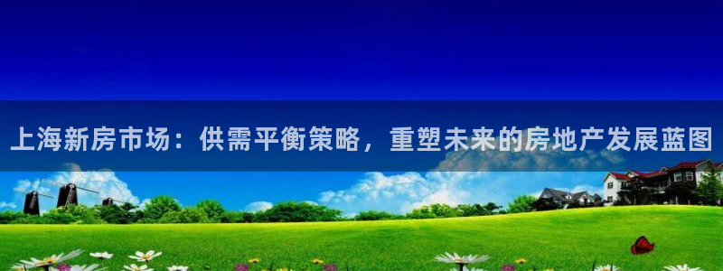 新宝5手机版：上海新房市场：供需平衡策略，重塑未来的房地产发