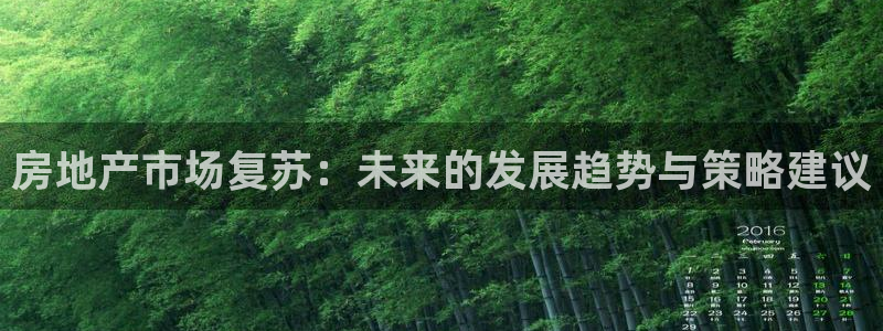 新宝 5测速：房地产市场复苏：未来的发展趋势与策略建议