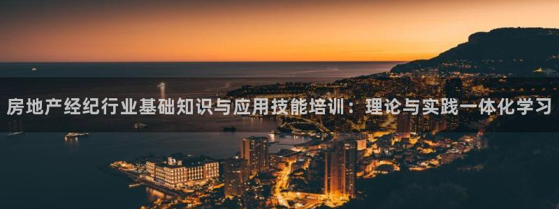 新宝5娱乐经：房地产经纪行业基础知识与应用技能培训：理论与实